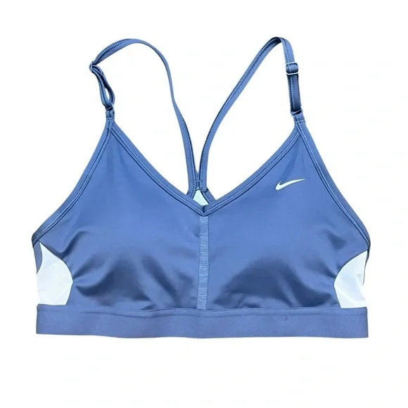 New! Nike Indy Light Support Sports Bra Medium Diffused Blue - Picture 4 of 6